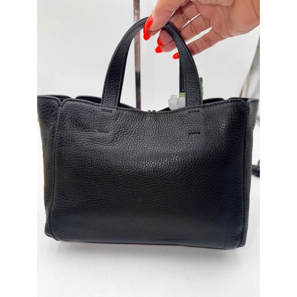 Vera Bradley Mini Hathaway Tote Black Leather Bossanova Bold Sequin 51364-20618